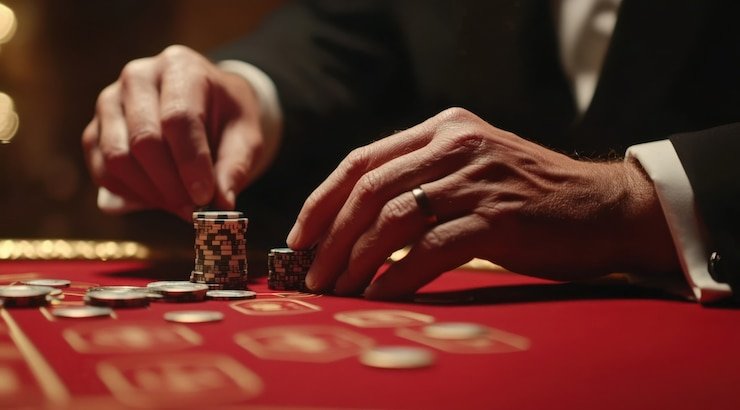 Meja Sic Bo live dengan tiga dadu dan dealer profesional di platform belacantoto